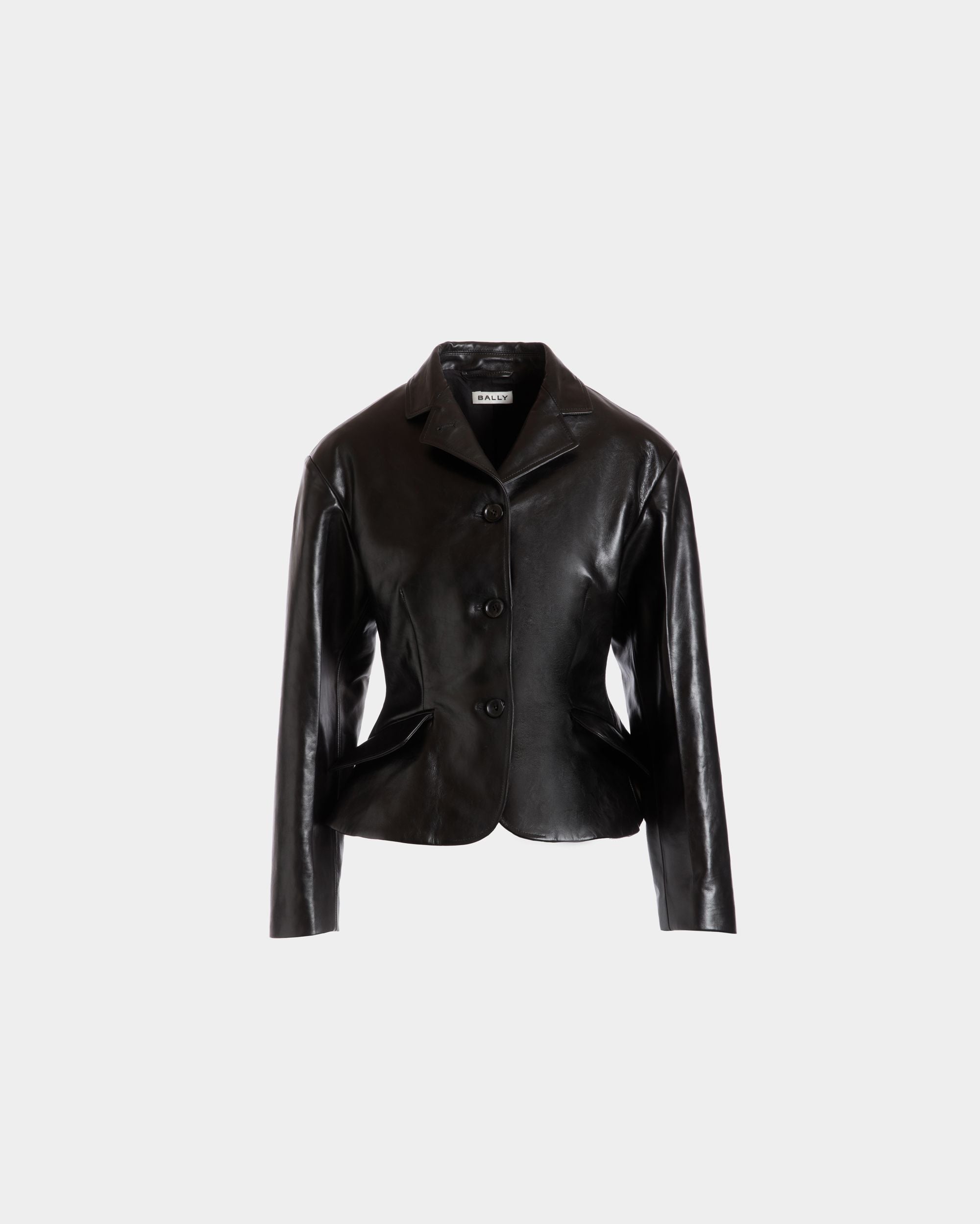Bally Global - Blazer De Piel Negra - Negro