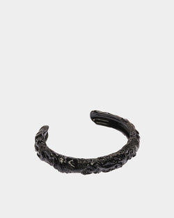 Brazalete Efecto Escultural En Negro