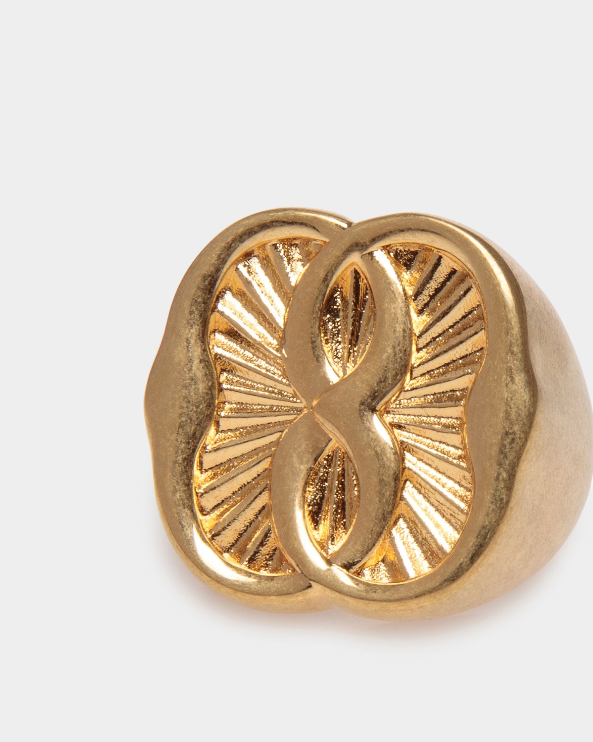 Bally Global - Anneau Emblem En Éco-Laiton Doré - Or