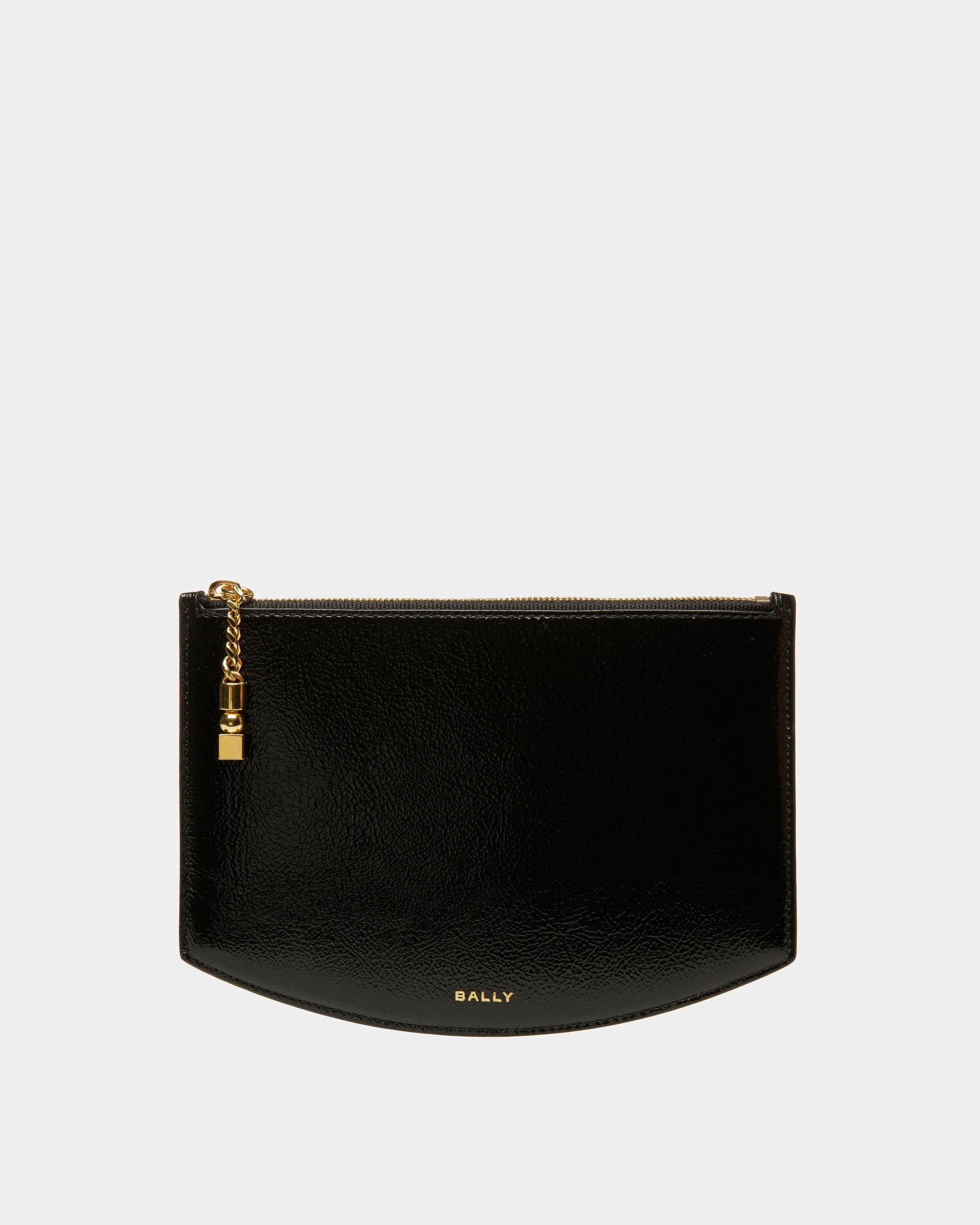 Bally Global - Pouch Block De Piel Negra - Negro