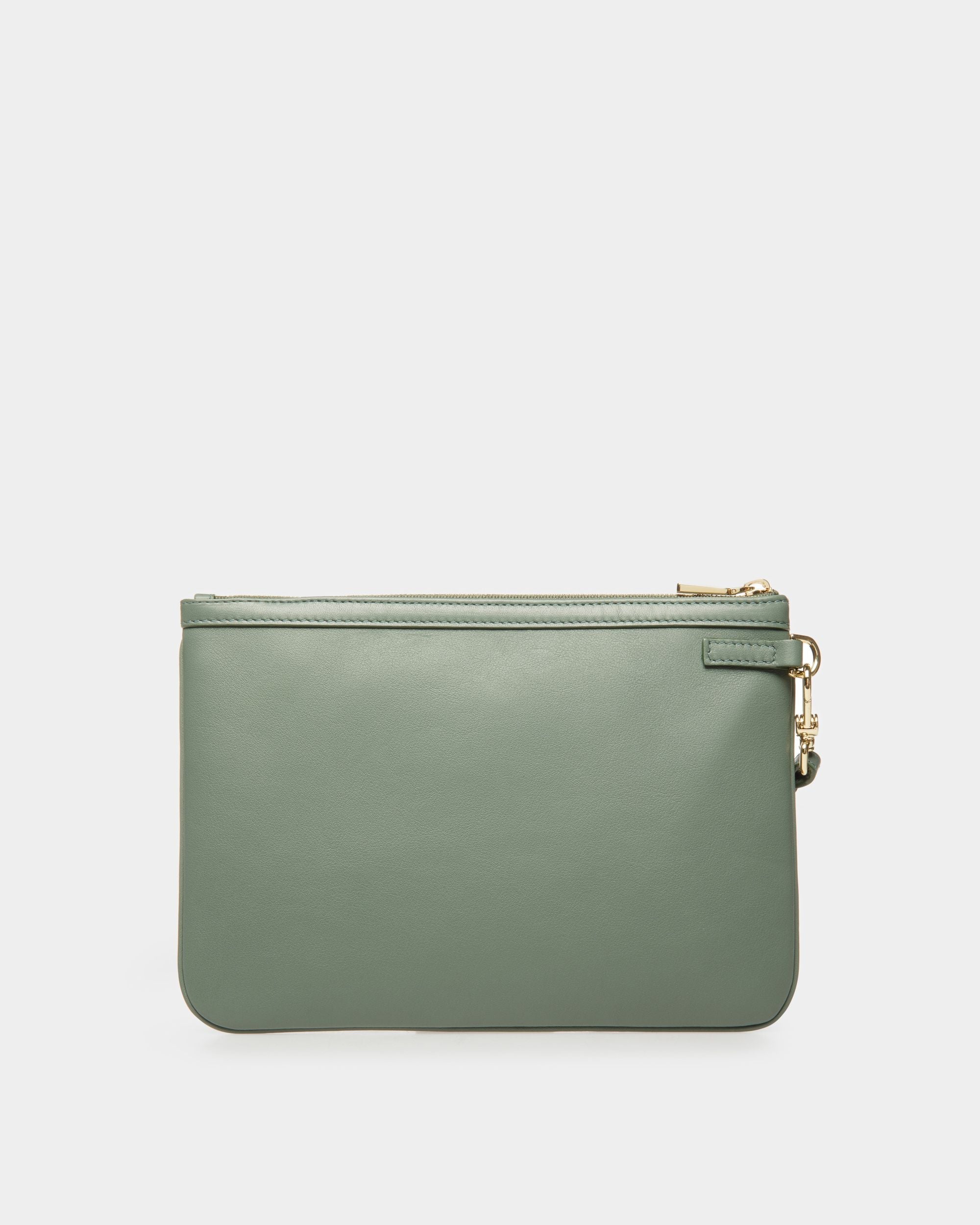 Bally Global - Cabana Wristlet in Green and White Leather - Green