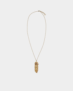 Sculptural-Effect Pendant Necklace In Yellow-Gold