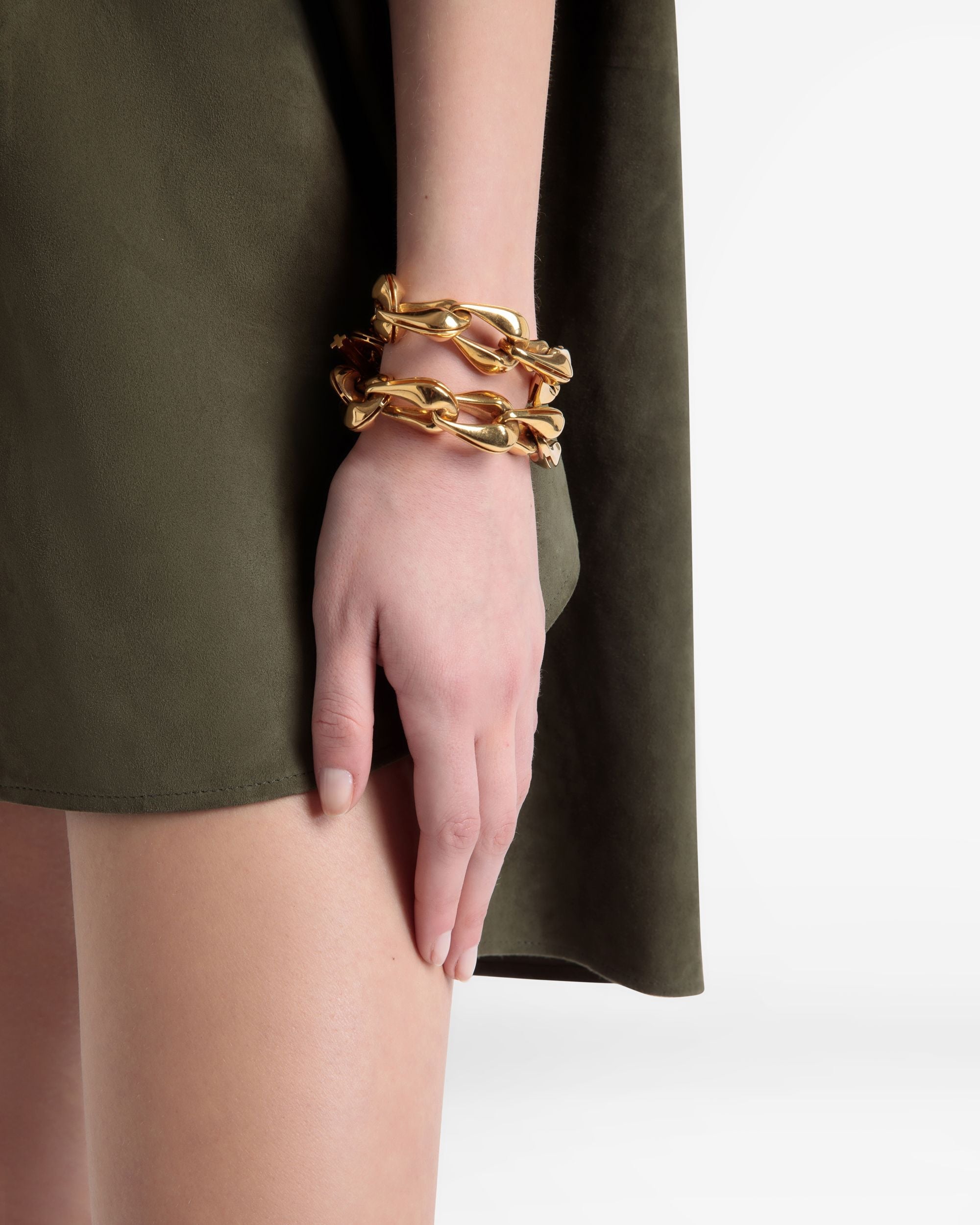 Bally Global - Pulsera De Cadena Gruesa En Oro Amarillo - Oro