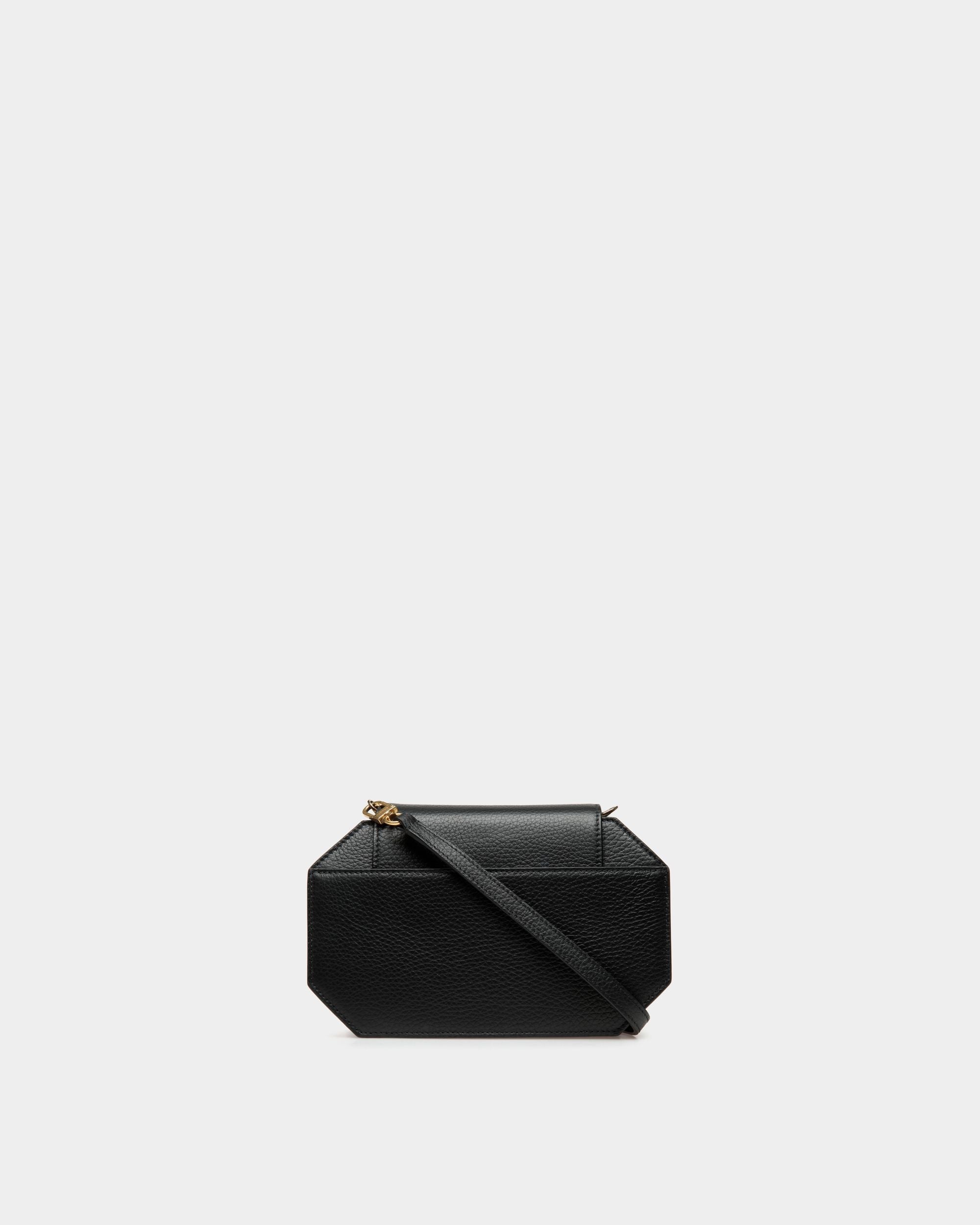 Bally Global - Emblem Octogone In Black Leather - Black