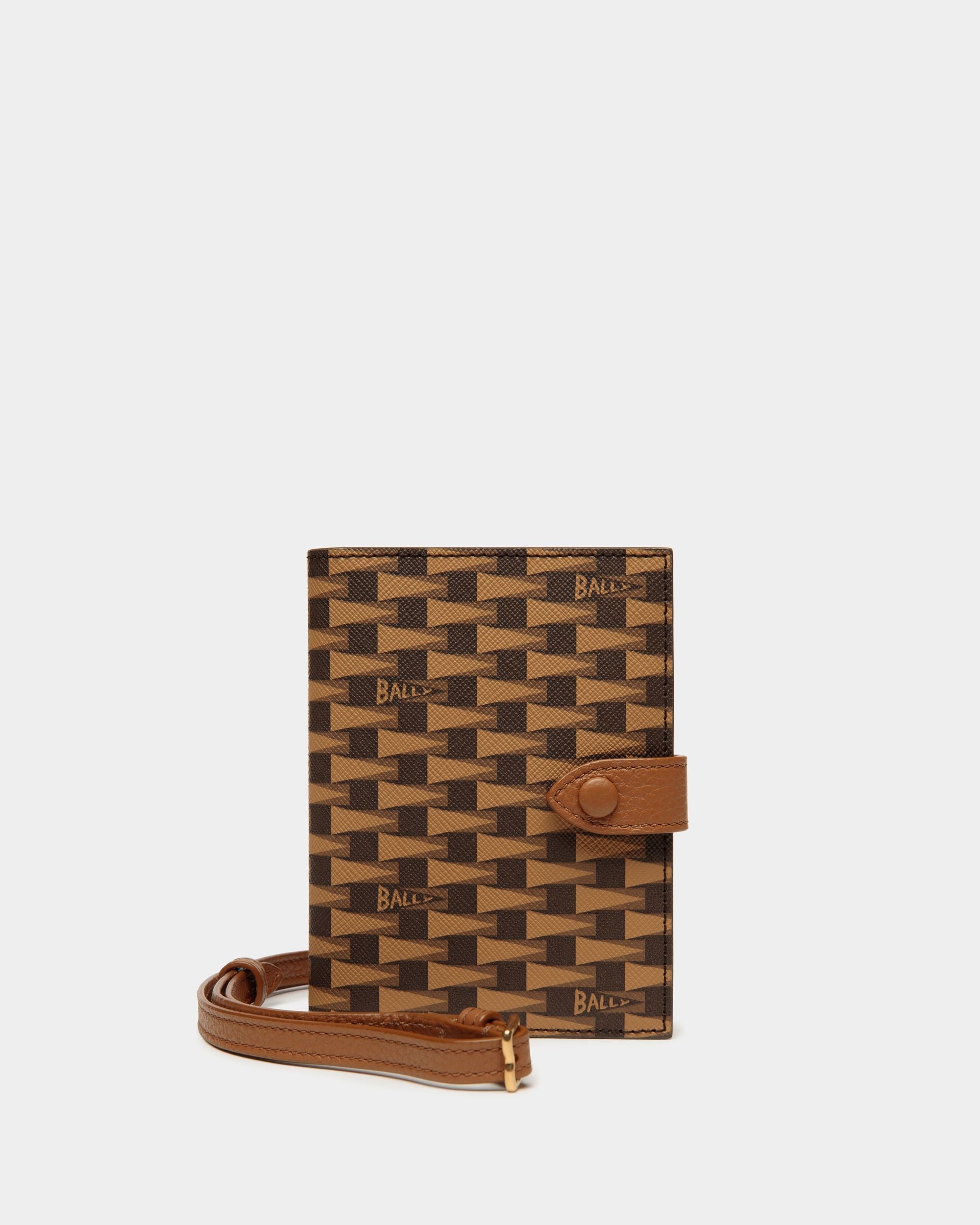 Bally Global - Pennant Travel Wallet in Desert TPU - Brown