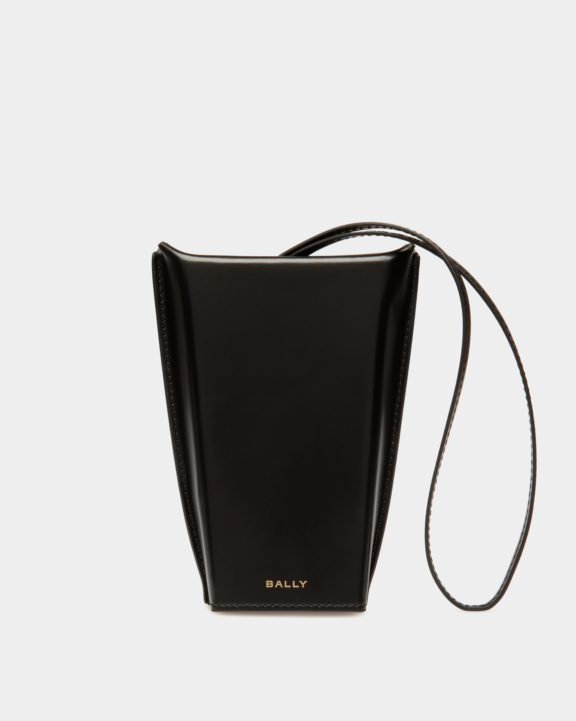 Bally Global - Belle Sunglasses Holder in Black Brushed Leather - Black
