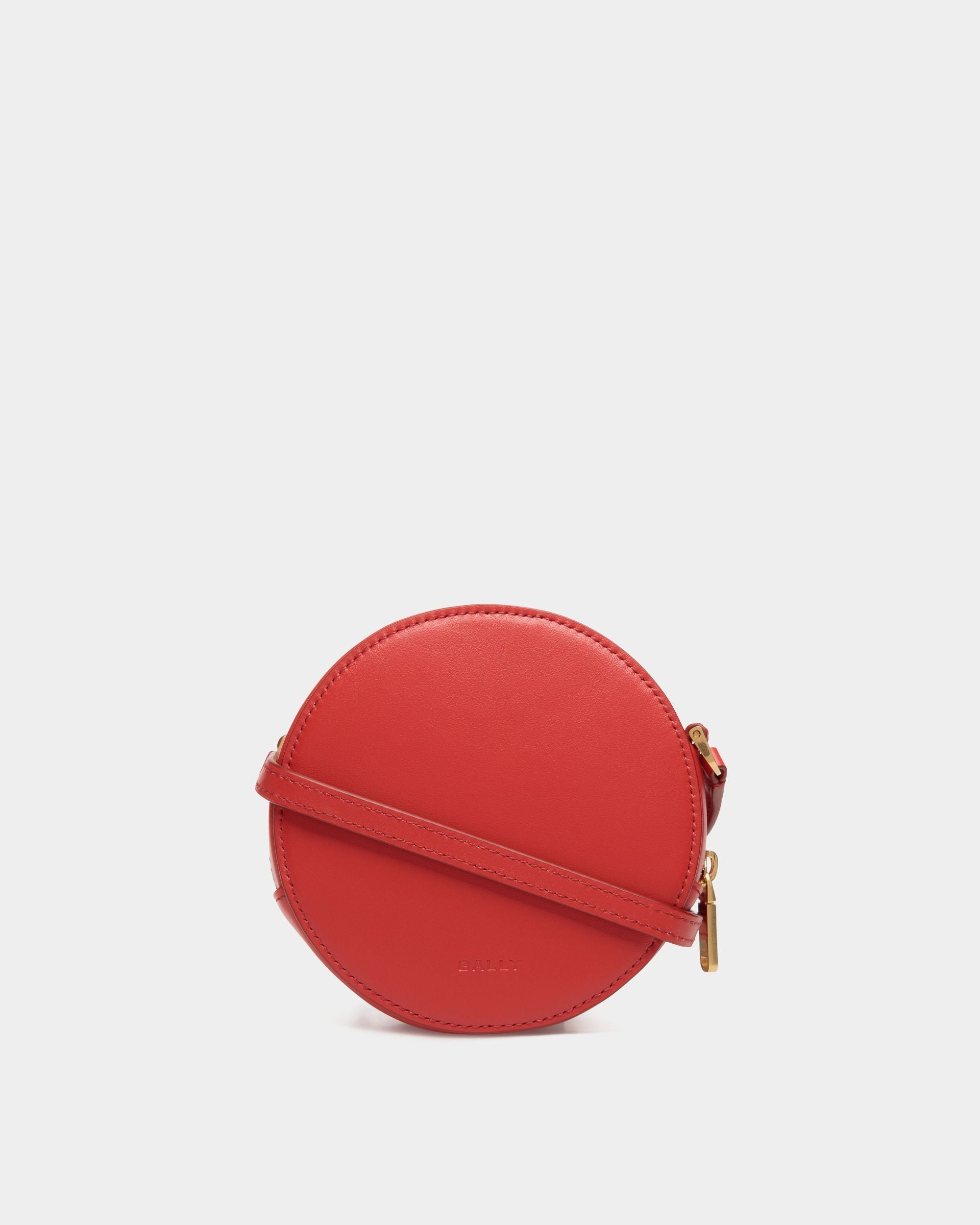 Bally Global - Swissness Round Minibag With Studs In Candy Red Leather - Red