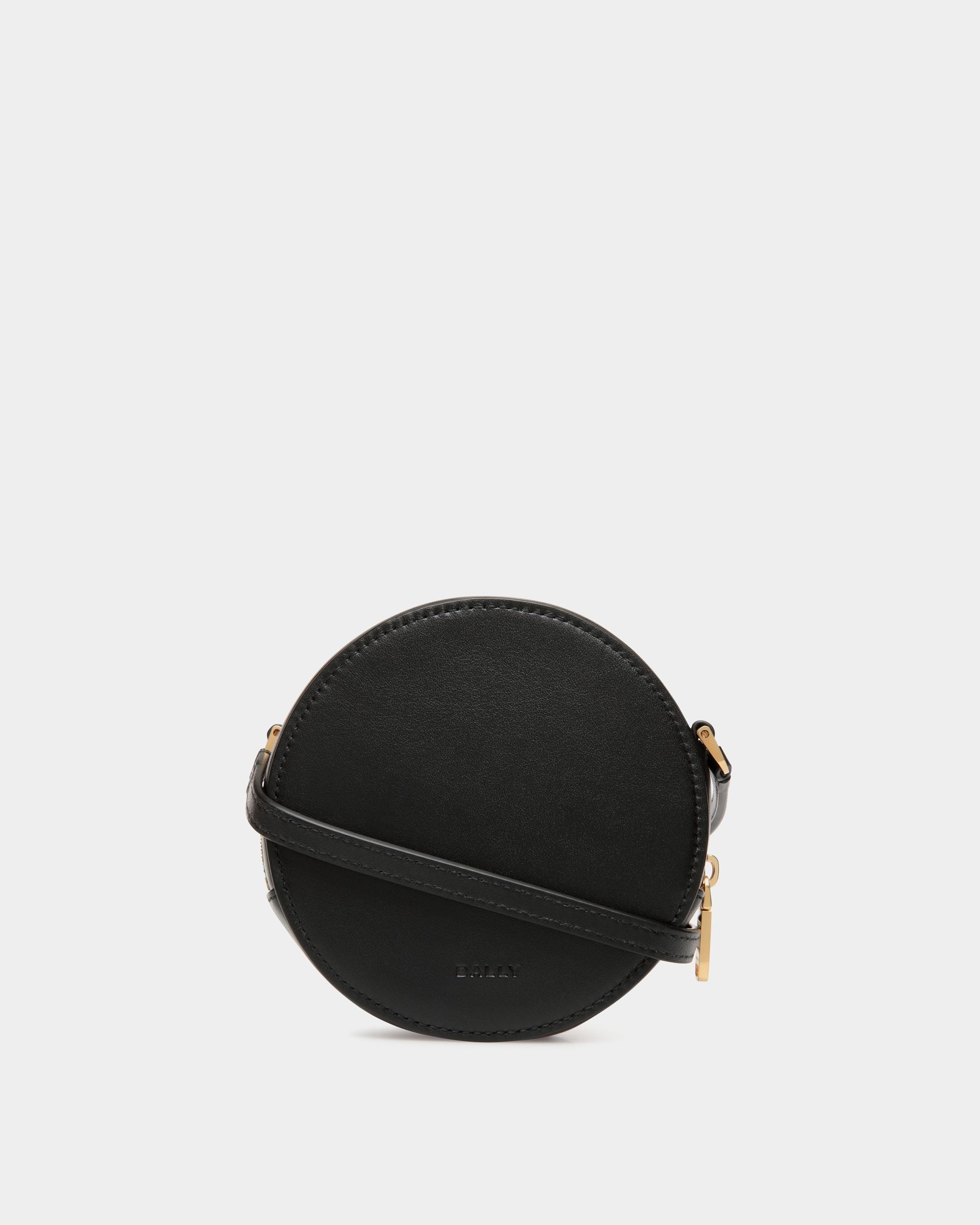 Bally Global - Swissness Round Minibag With Studs In Black Leather - Black