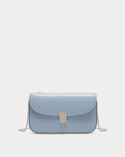 Ollam Phone Wallet in Light Blue Leather