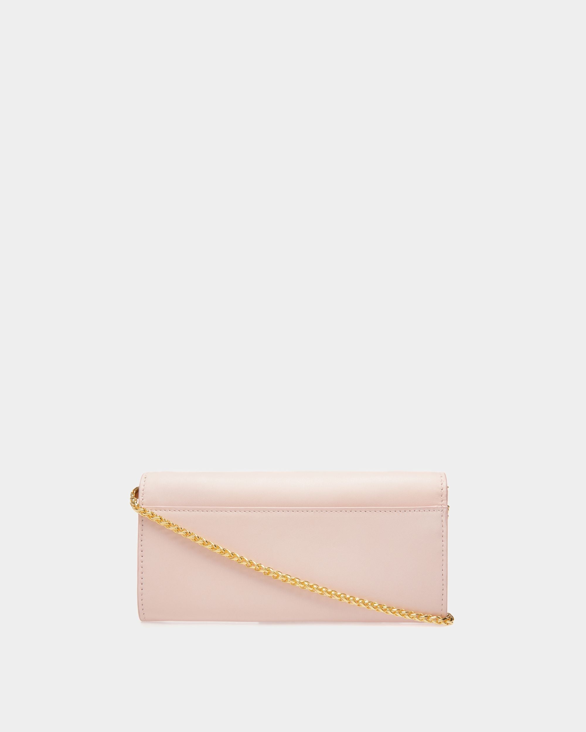 Bally Global - Emblem Travel Wallet In Dusty Petal Leather - Pink