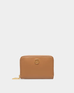 Emblem Wallet In Brown Leather