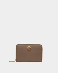Monedero Con Tarjetero Emblem De Piel Beige