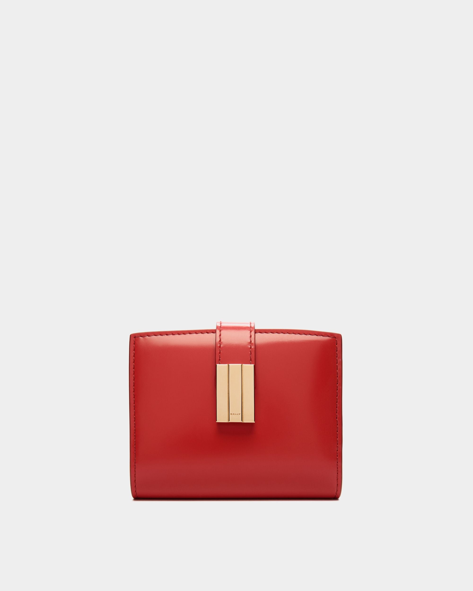 Bally Global - Ollam Bifold Wallet in Red Leather - Rouge