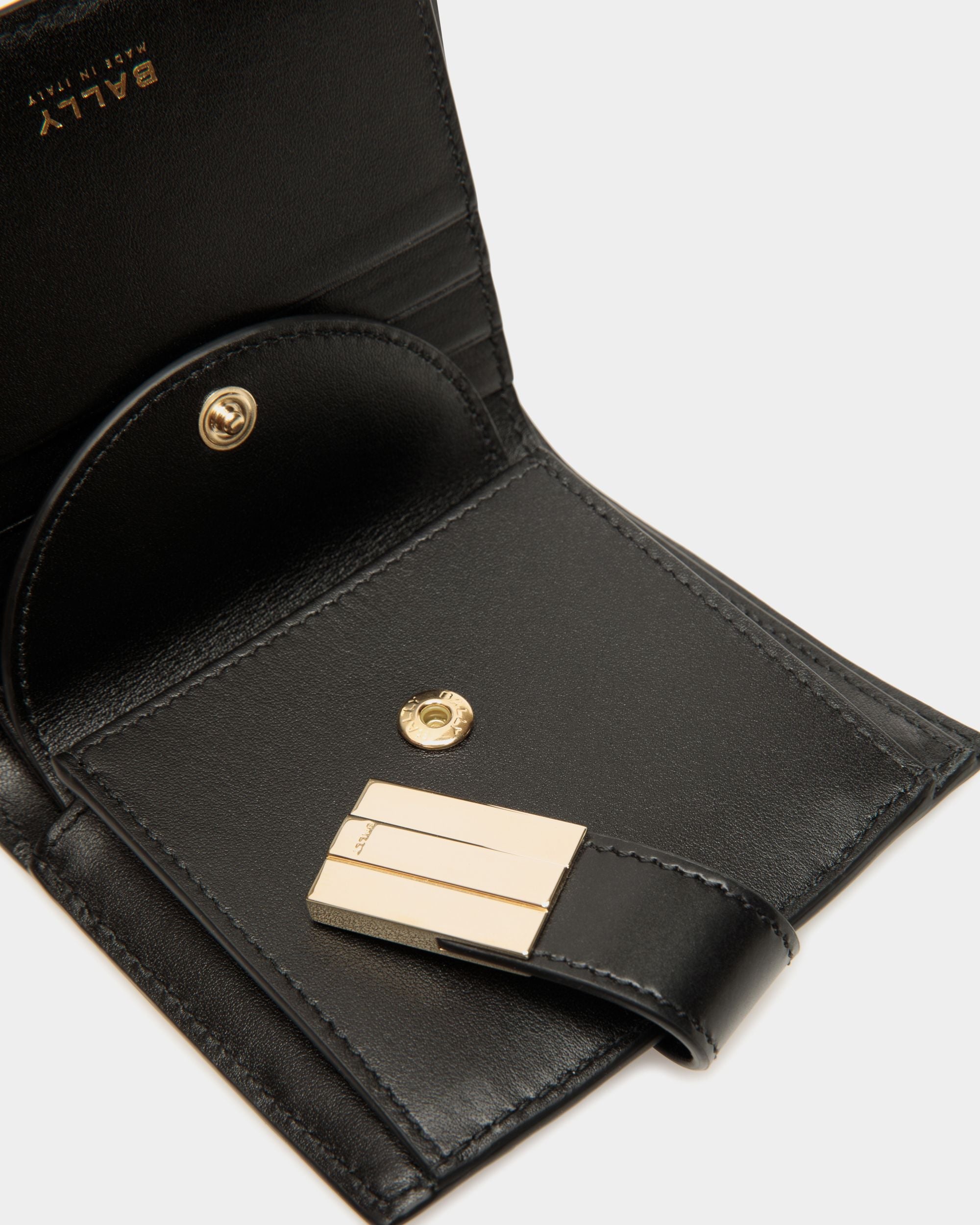 Bally Global - Portefeuille Ollam En Cuir Brossé Noir - Noir