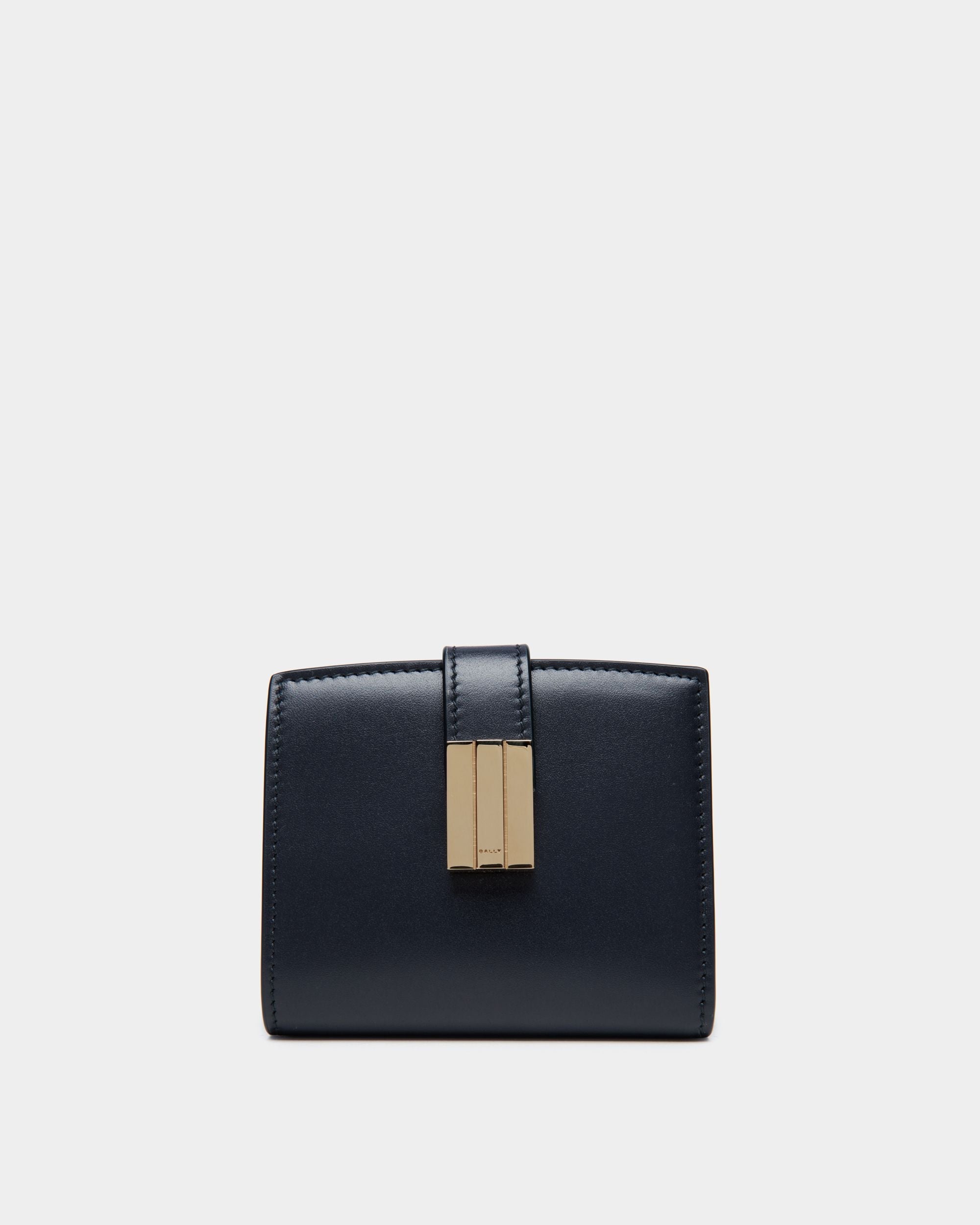 Bally Global - Portefeuille Ollam En Cuir Navy Blue - Bleu