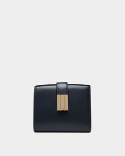 Cartera Ollam De Piel Navy Blue
