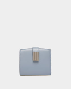 Cartera Ollam De Piel Light Blue