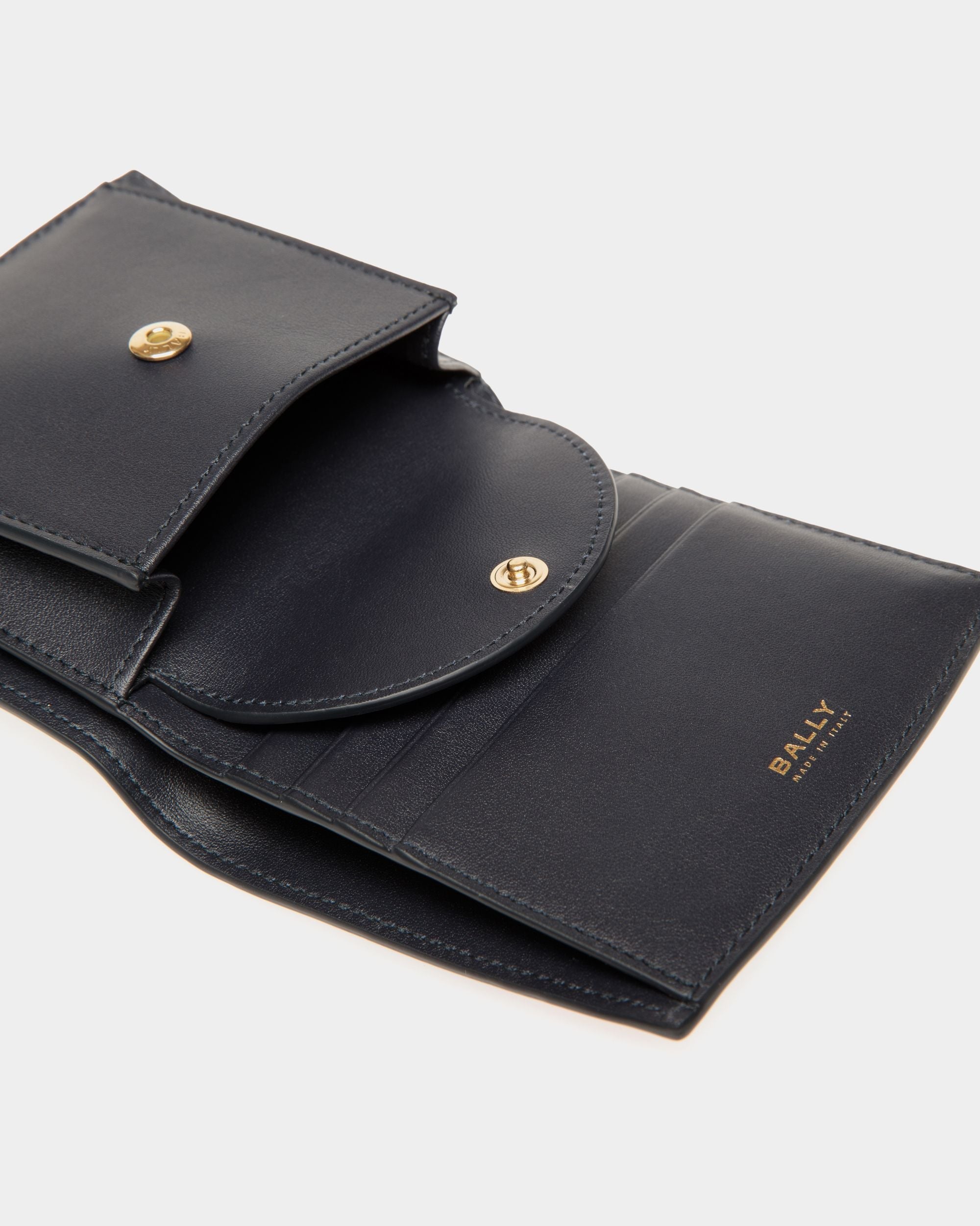 Bally Global - Ollam Wallet in Strawberry Print Leather - Blue