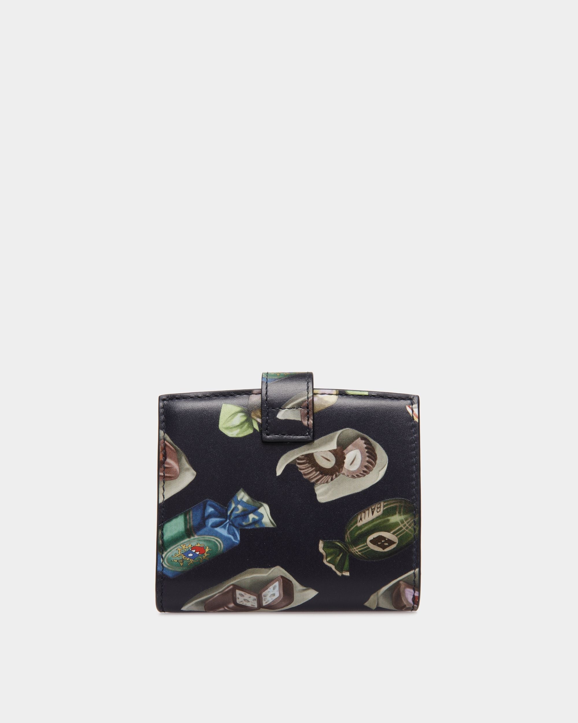 Bally Global - Portefeuille Ollam En Cuir Imprimé Choco-Candy - Bleu
