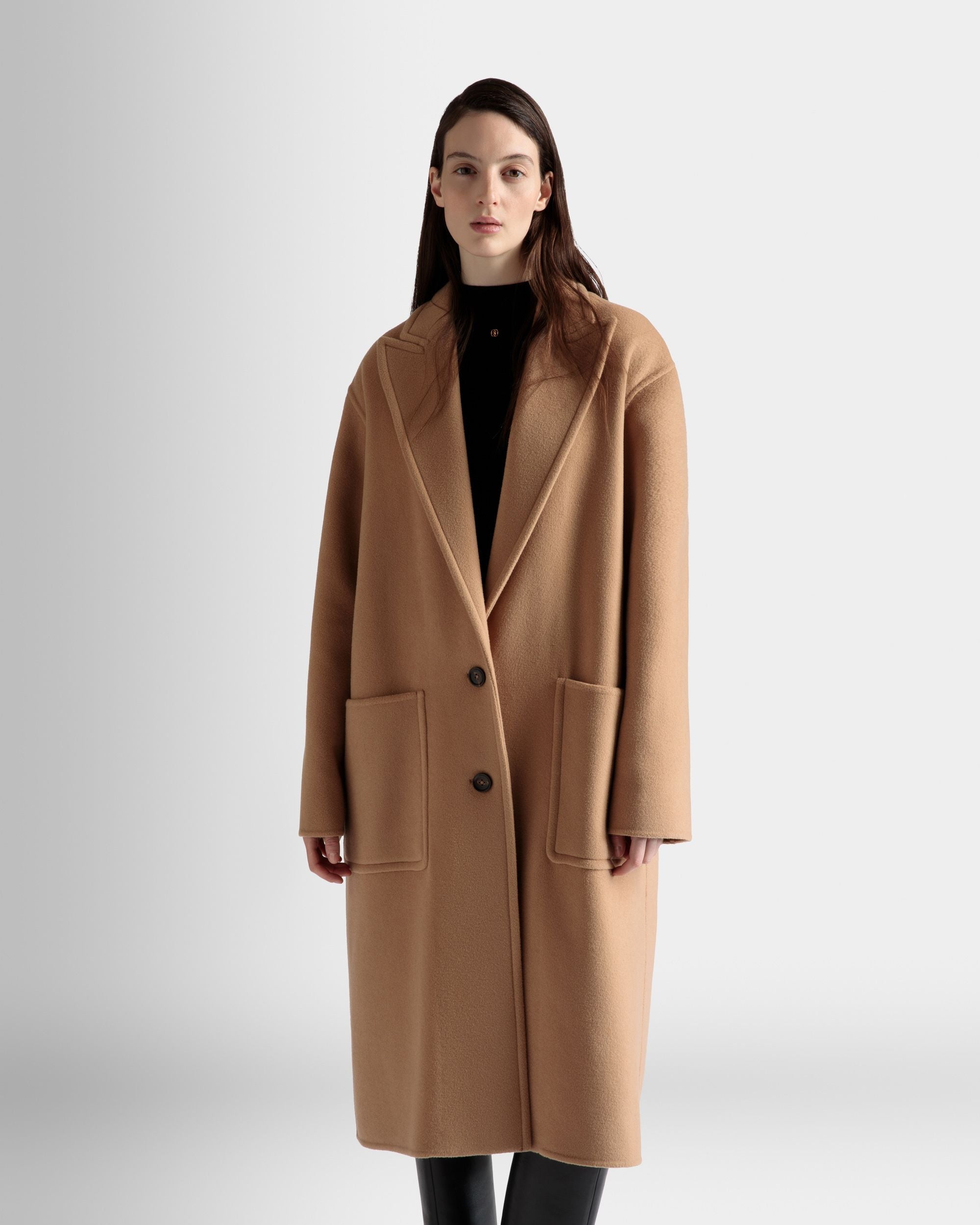 Bally Global - Abrigo De Botonadura Simple - Marrón