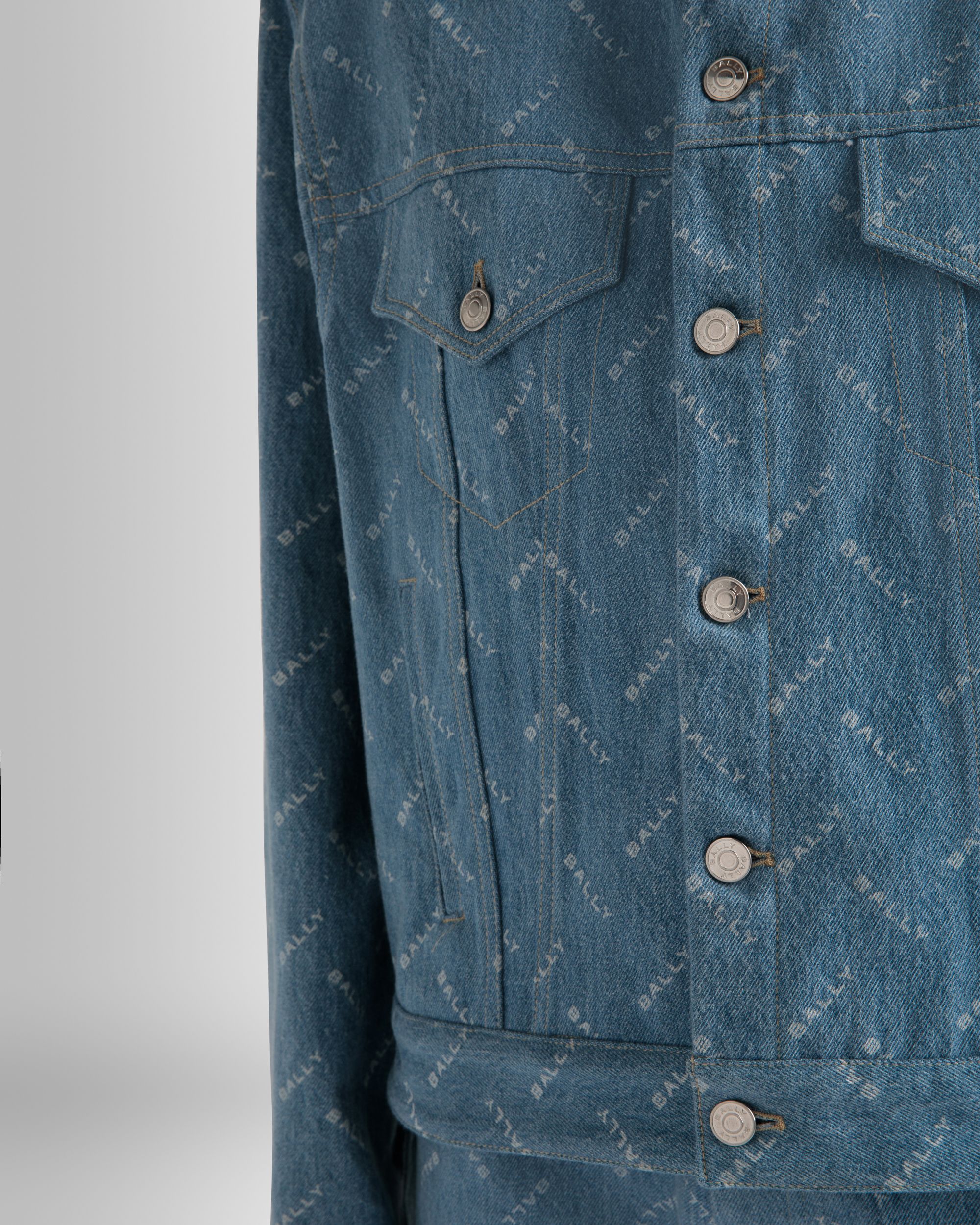Bally Global - Denim Jacket in Light Blue Cotton - Blue