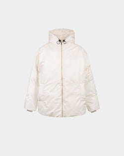 Puffer Jacket In White Nylon
