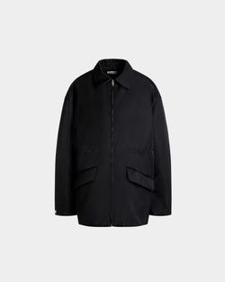 Chaqueta De Nailon Negro