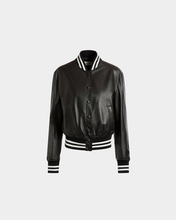 Chaqueta De Piel Negra