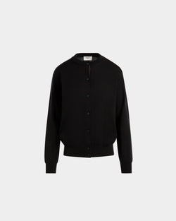 Cardigan In Black Wool