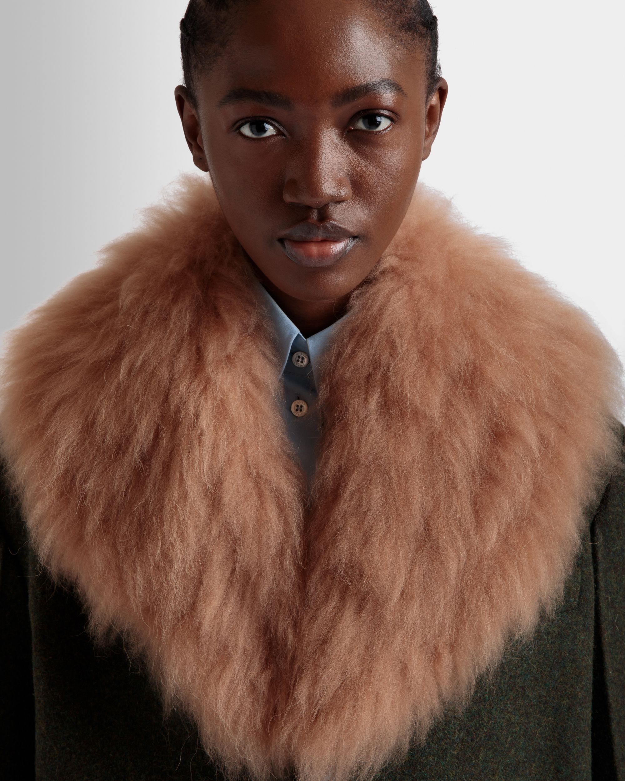 Bally Global - Single-Breasted Coat In Dark Green Wool - Green