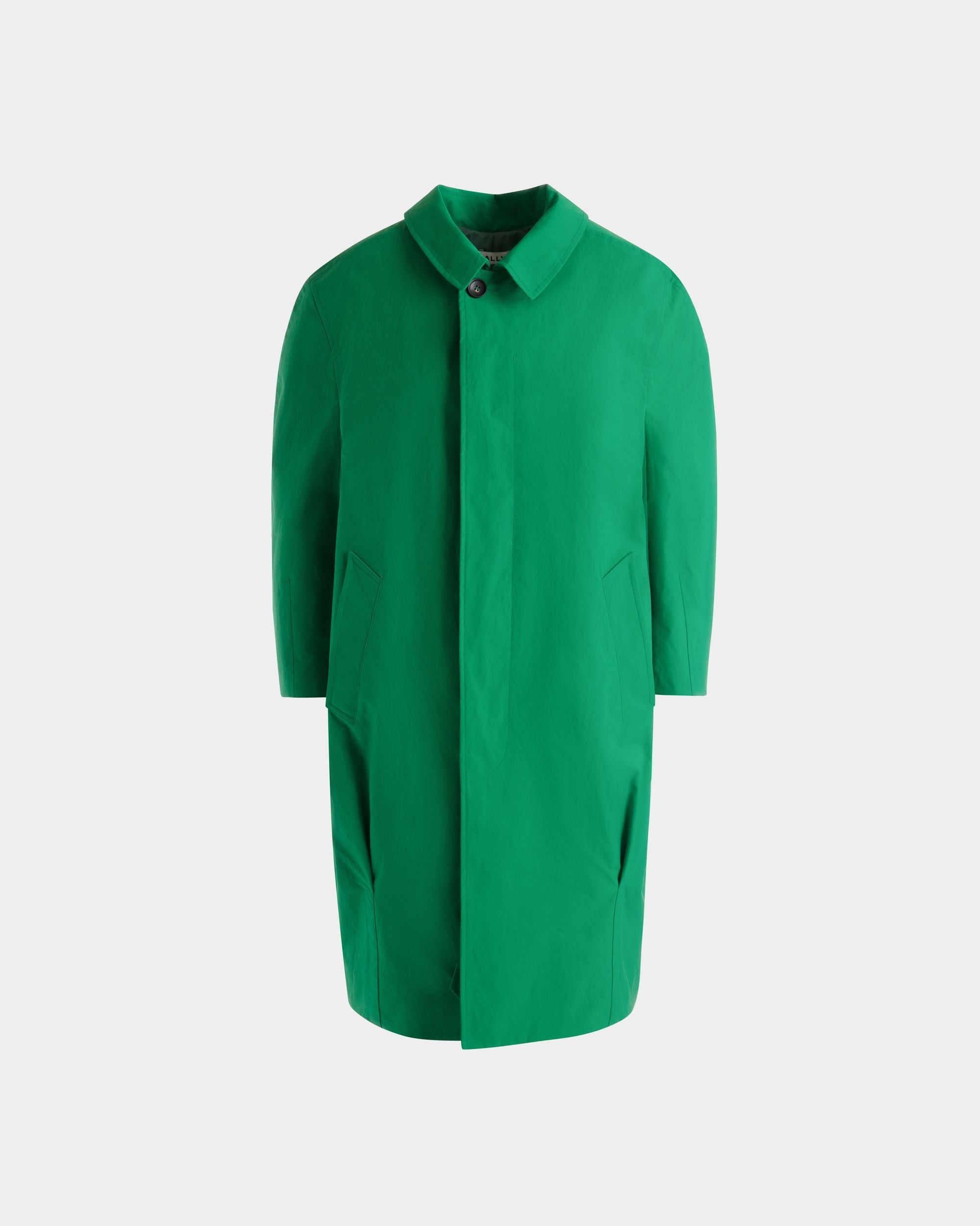 Bally Global - Coat in Emerald Green Polyester - Verde