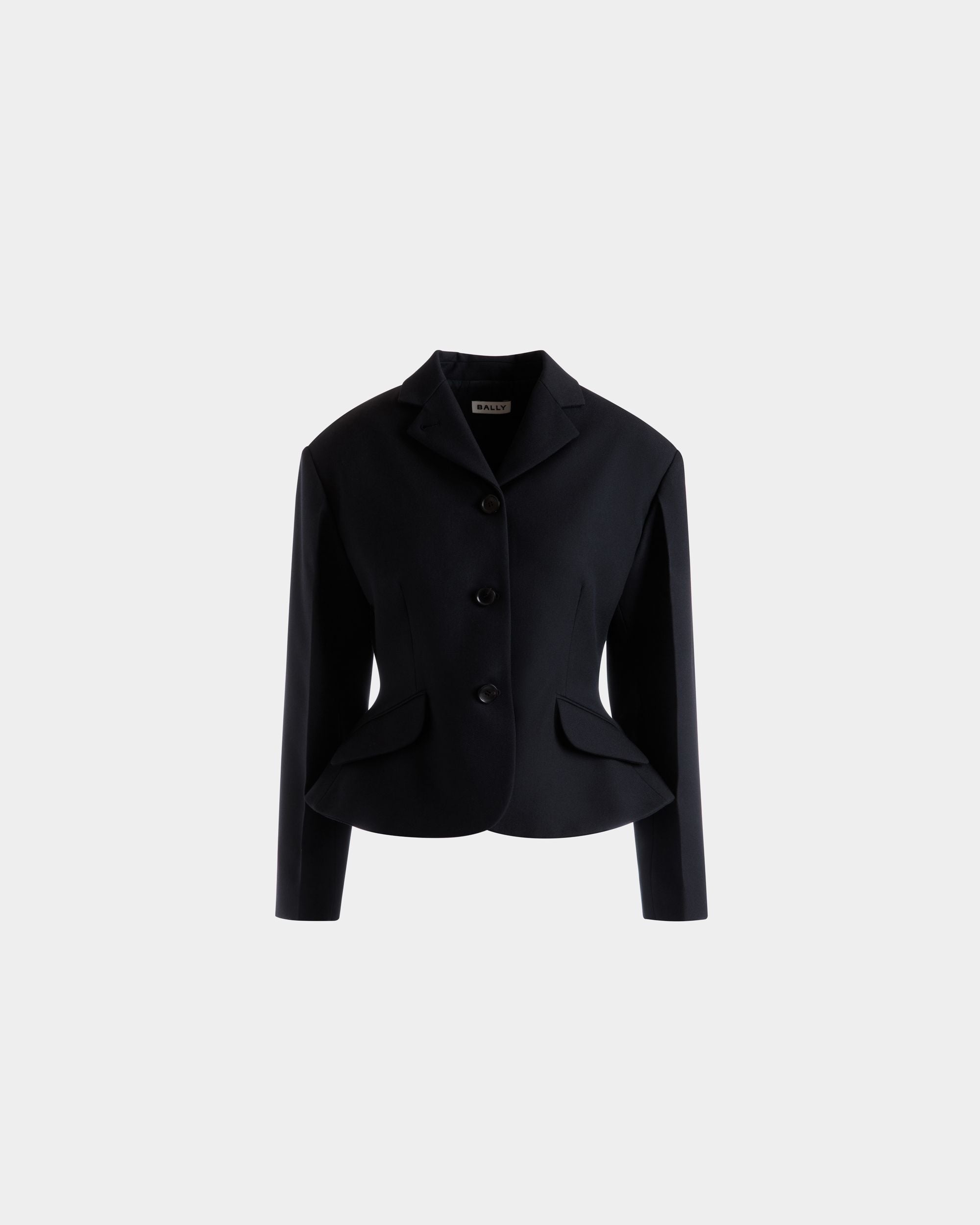 Bally Global - Blazer De Lana Navy Blue - Azul