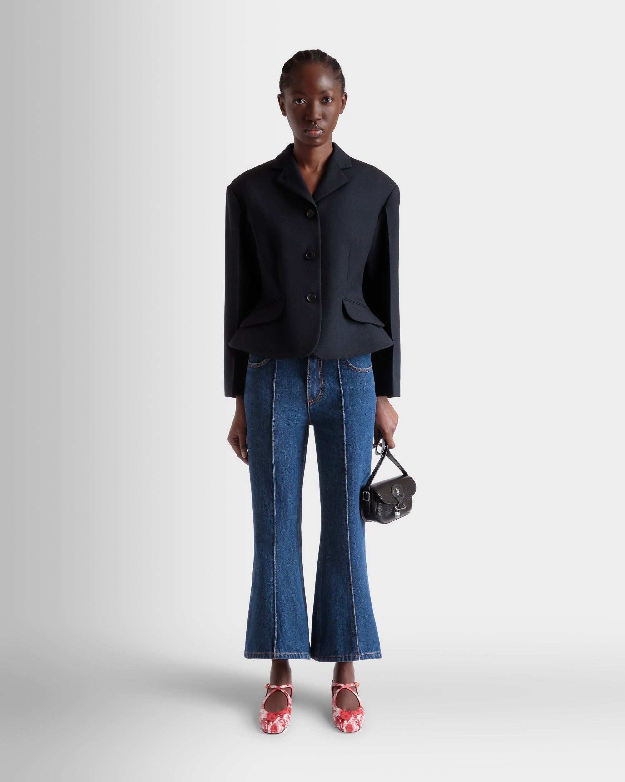 Bally Global - Blazer De Lana Navy Blue - Azul