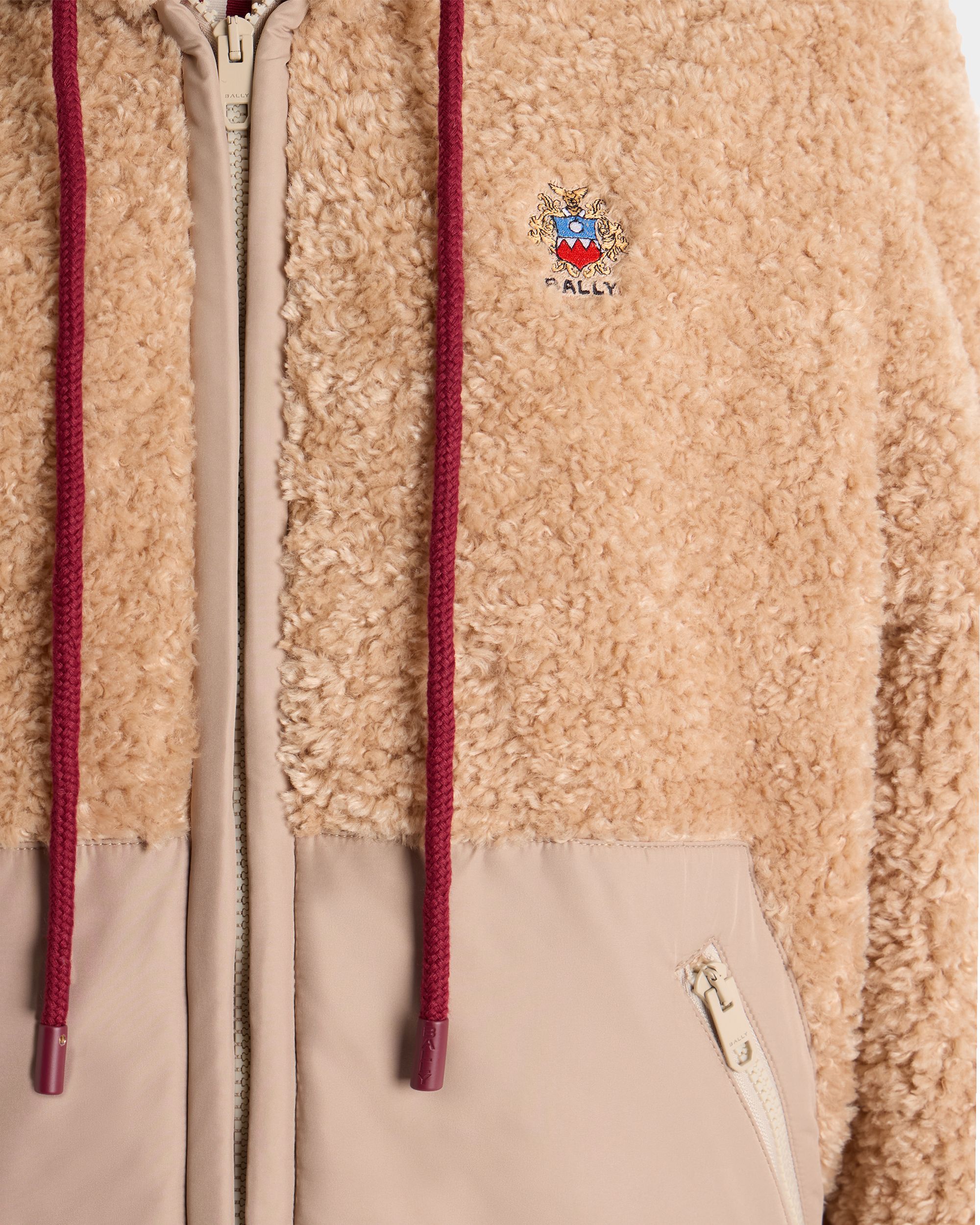 Bally Global - Fleece Jacket in Beige Polyester - Beige