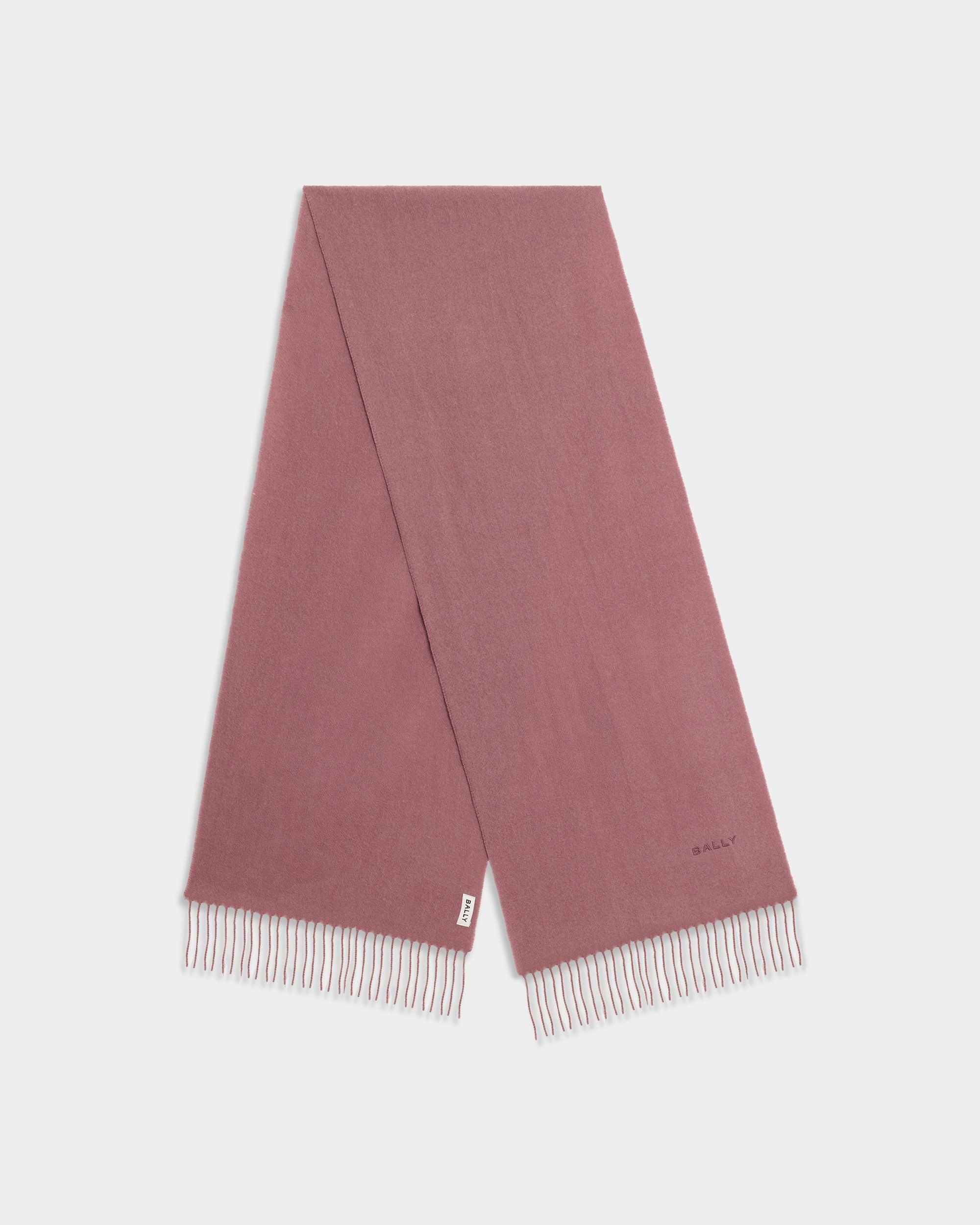 Bally Global - Scarf in Light Mauve Wool - Pink