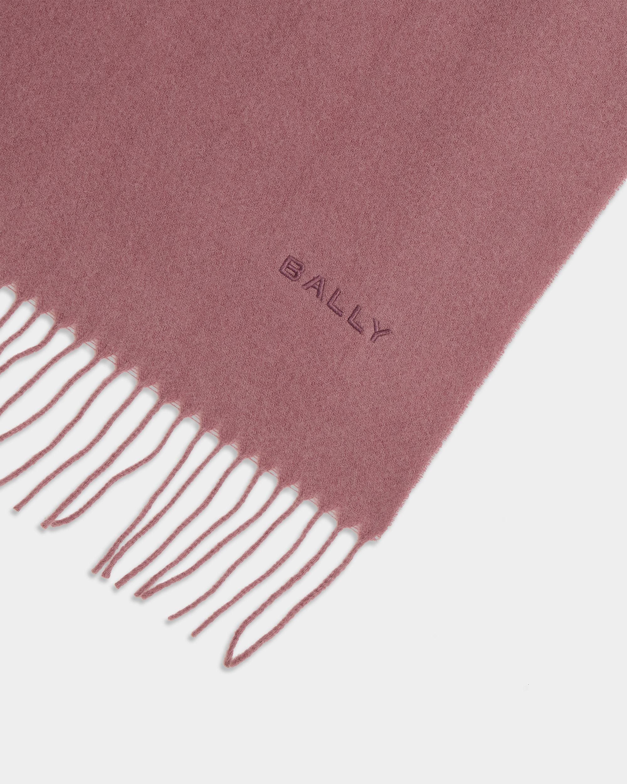 Bally Global - Scarf in Light Mauve Wool - Pink