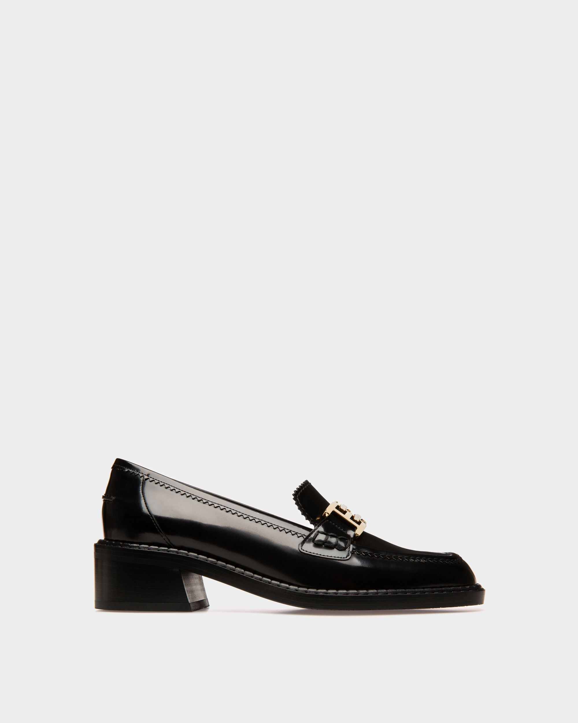 Bally Global - Ellyane Leather Mocassins In Black - Black