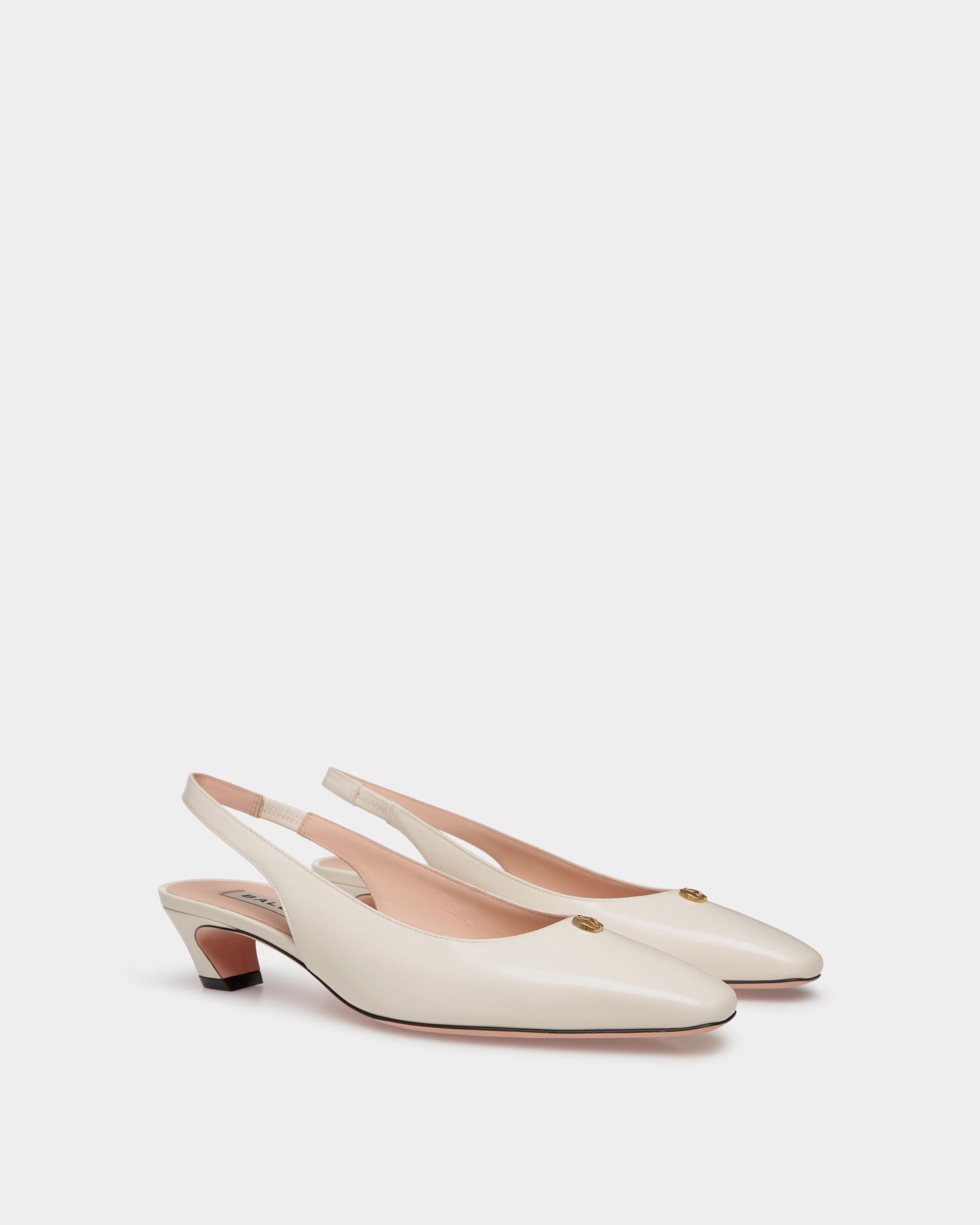 Bally Global - Sylt Slingback Pump In White Leather - White