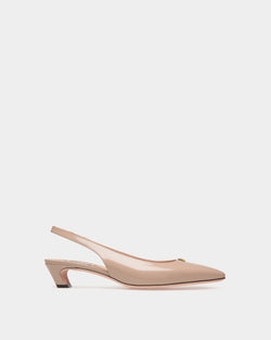 Zapato De Salón Destalonado Sylt De Piel Light Beige