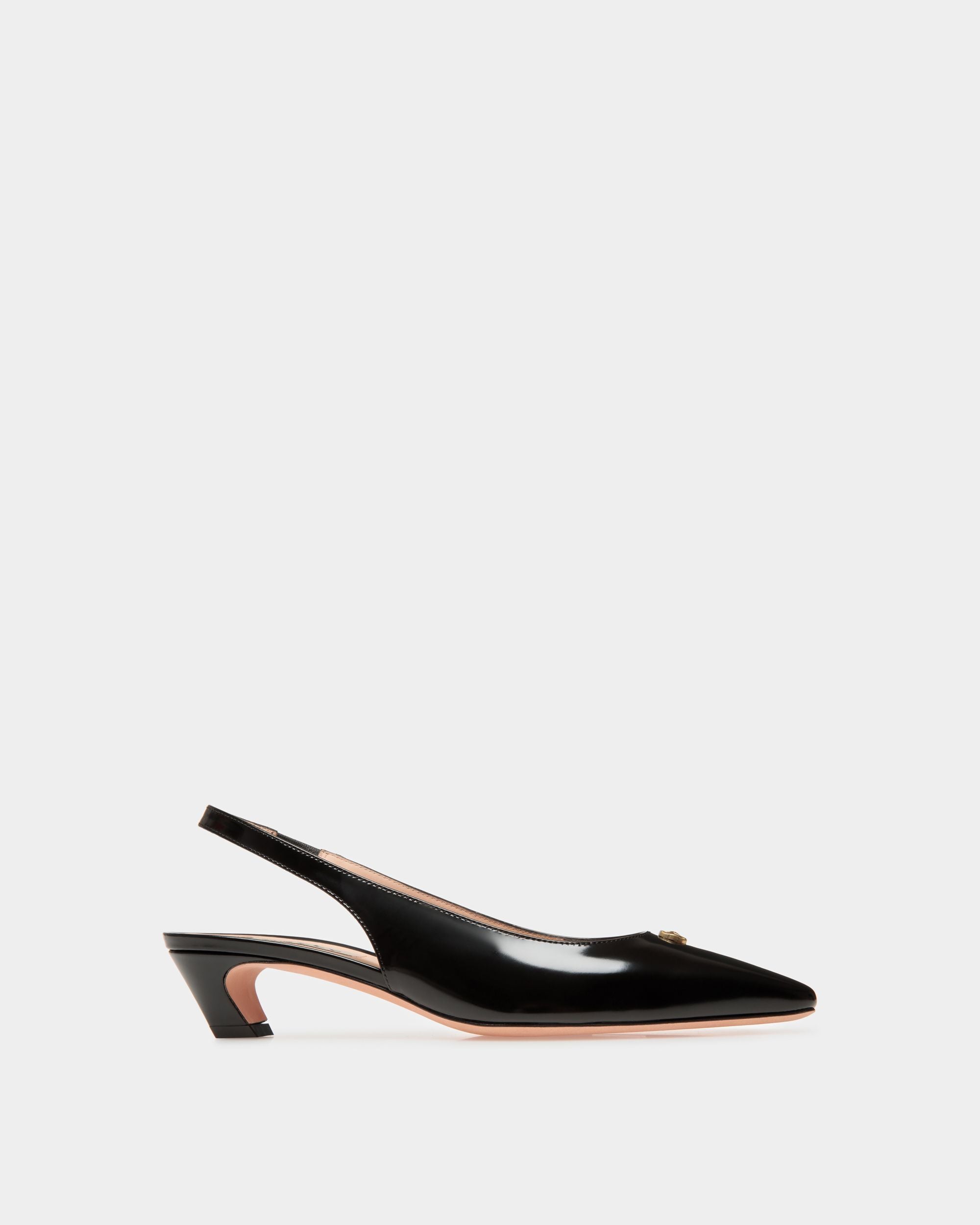 Bally Global - Sylt Slingback Pump in Black Leather - Black