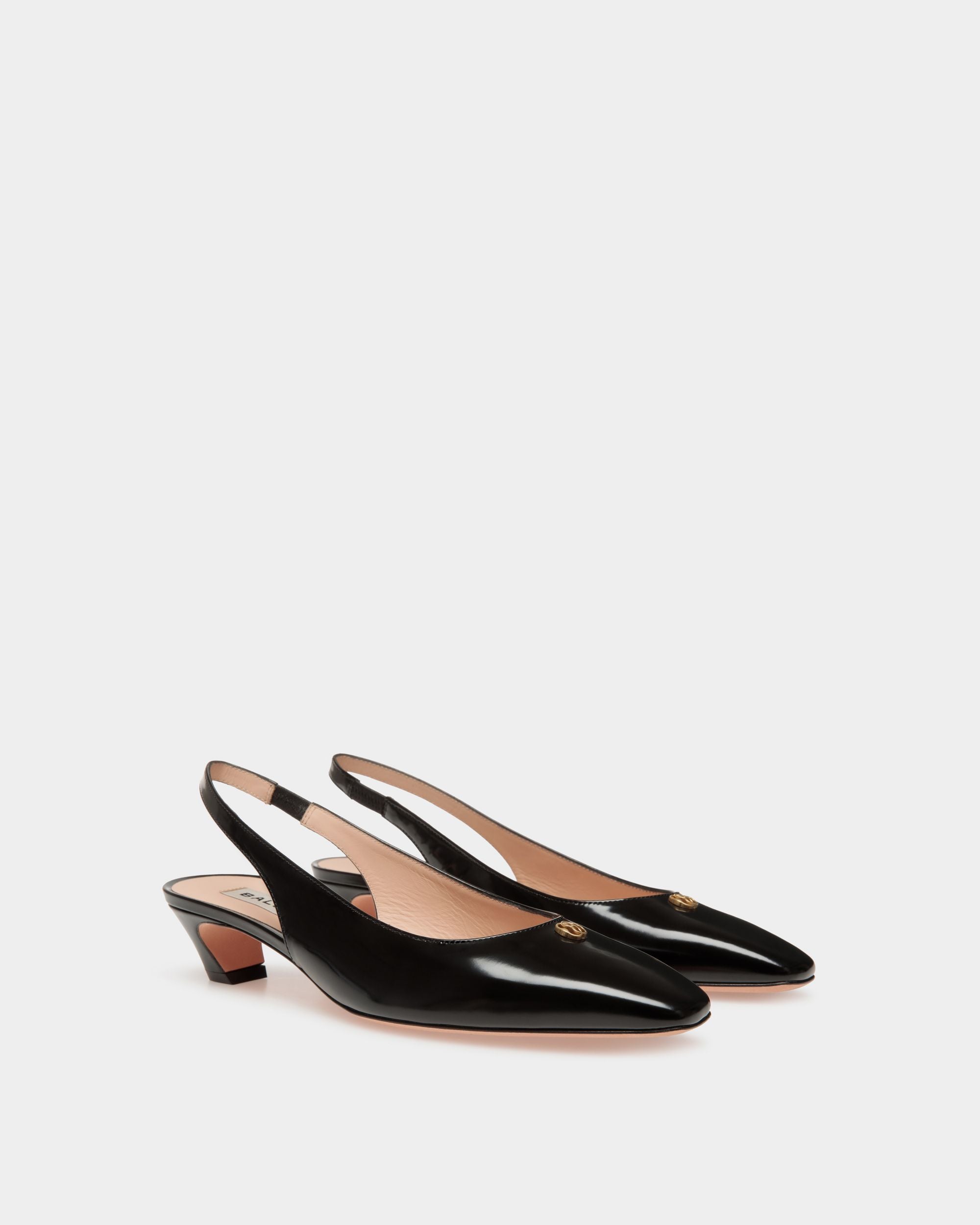 Bally Global - Sylt Slingback Pump in Black Leather - Black