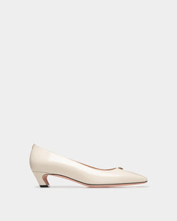 Sylt Pump In White Leather