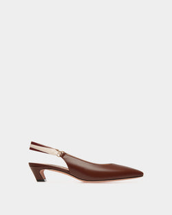 Sylt Slingback Pump In Brown Nappa Leather