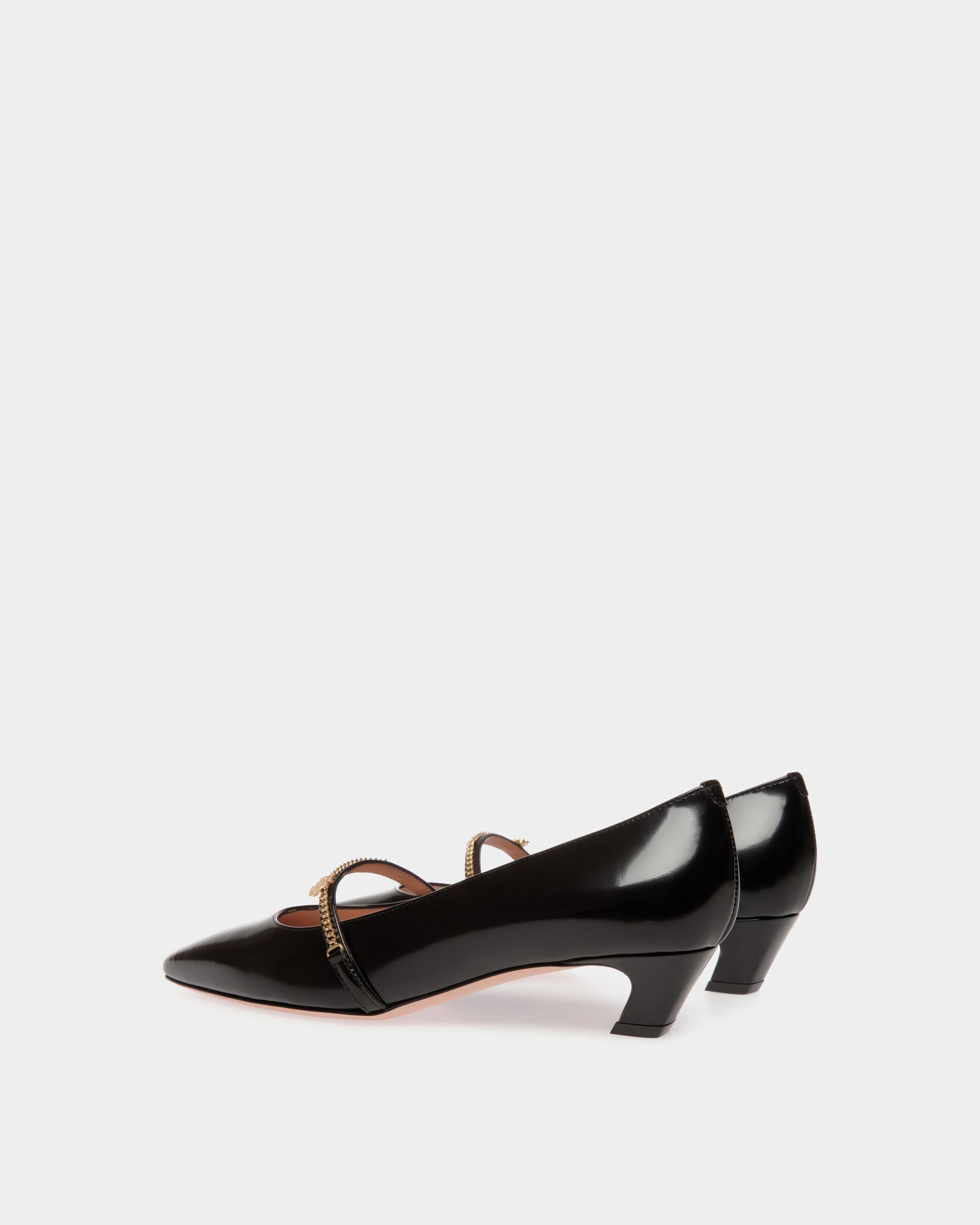 Bally Global - Zapato De Salón Estilo Merceditas Sylt De Piel Cepillada Negra - Negro