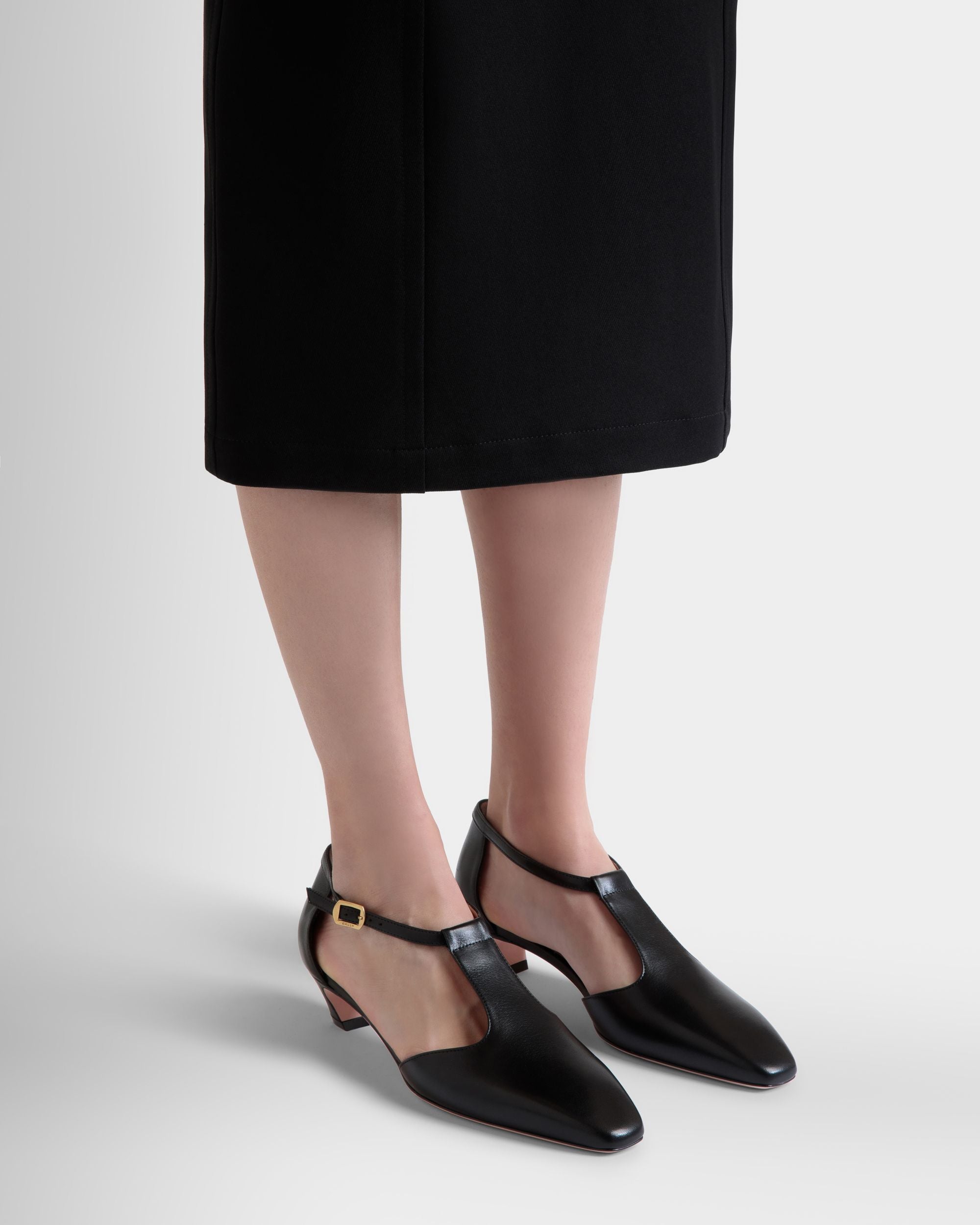 Bally Global - Sylt Pump in Black Leather - Black