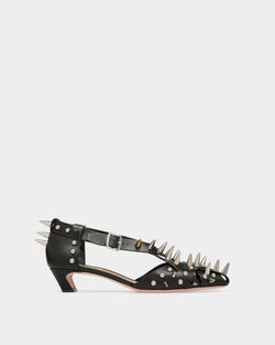 Sylt Pump in Black Leather