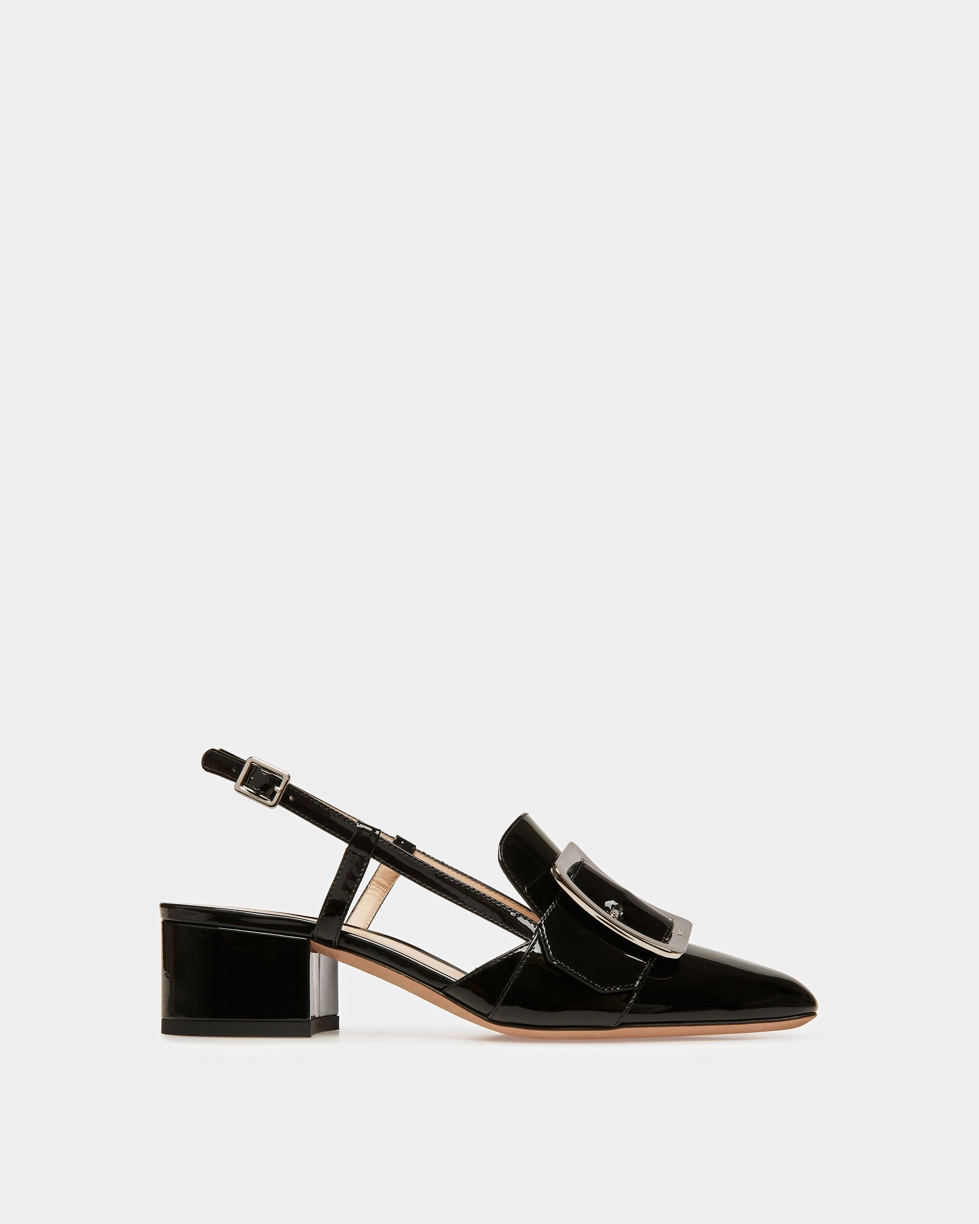 Bally Global - Jasmine Leather Slingback Pumps In Black - Negro