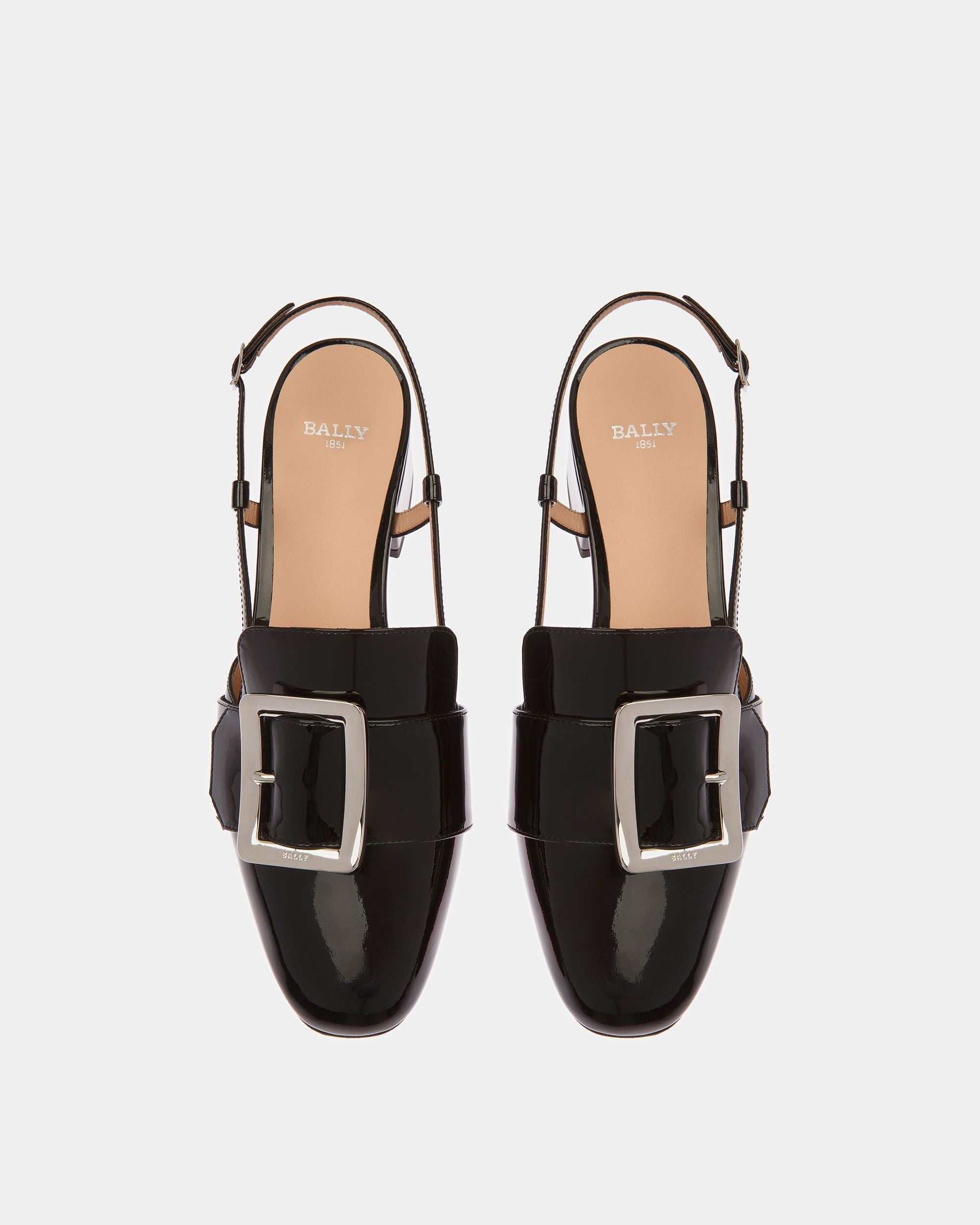 Bally Global - Jasmine Leather Slingback Pumps In Black - Negro