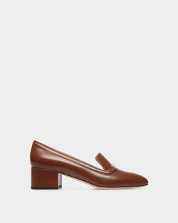 Zapato De Salón Deco De Piel Marrón