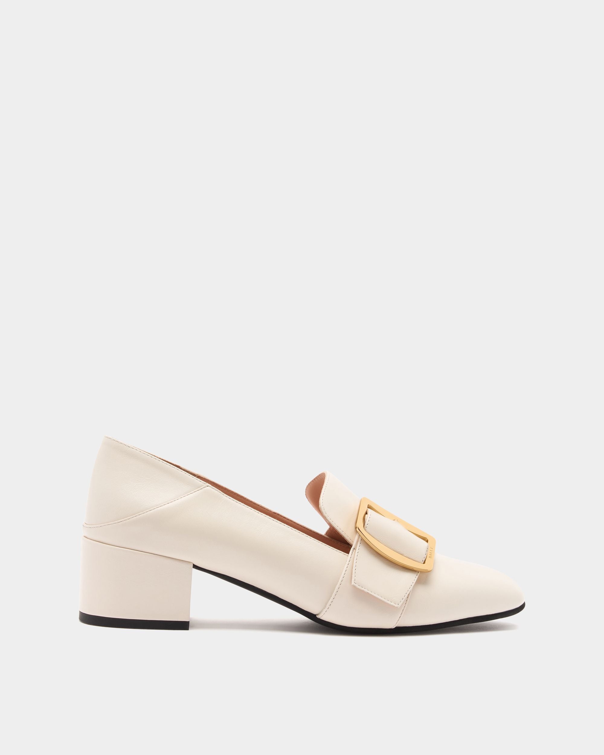 Bally Global - Bally Boucle Pump In Ivory Leather - White